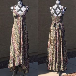 Urban Nomad Crochet Trim Maxi Dress